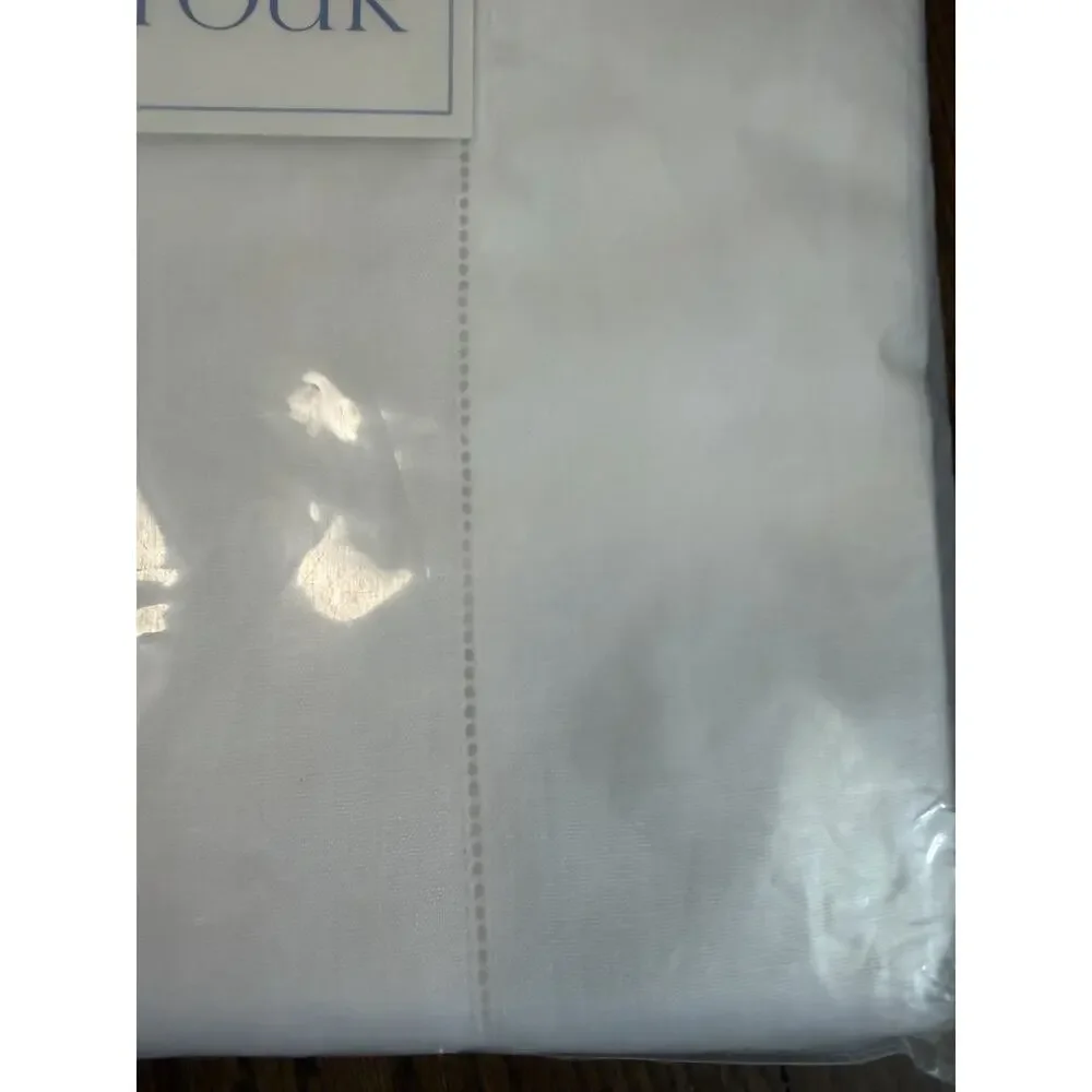 Matouk 100% Linen Roman Flat Sheet White Full/queen NWT $495